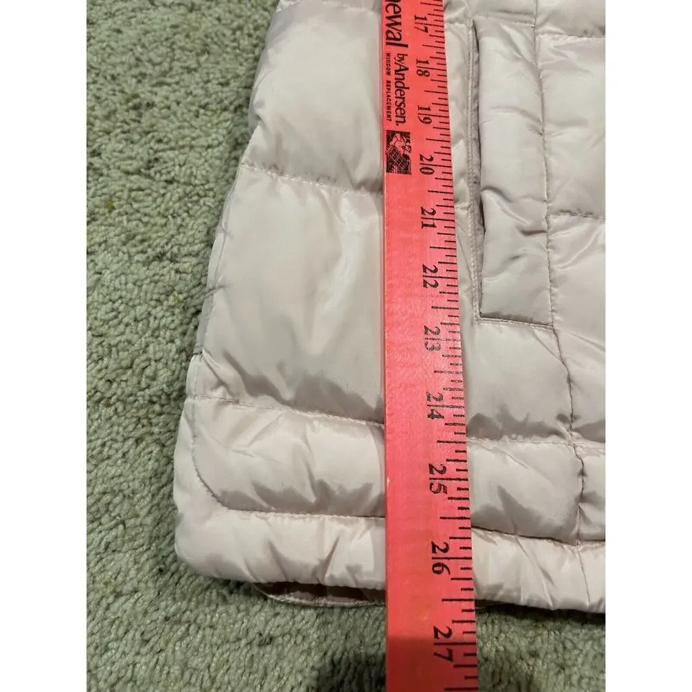J JILL size S ? Down Puffer Vest Full Zip PINK EXCELLENT J24